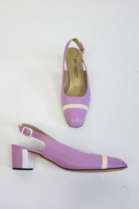 Lilac Leather Pumps by St. John