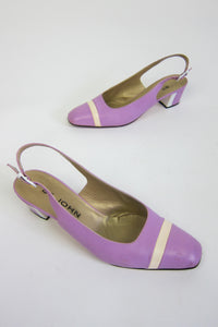 Lilac Leather Pumps by St. John