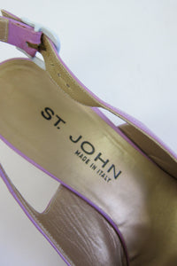 Lilac Leather Pumps by St. John