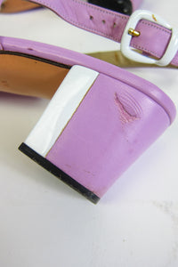 Lilac Leather Pumps by St. John