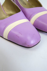 Lilac Leather Pumps by St. John