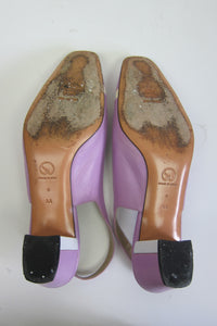 Lilac Leather Pumps by St. John