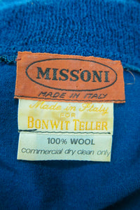 Teal Missoni Wool Knit Dress