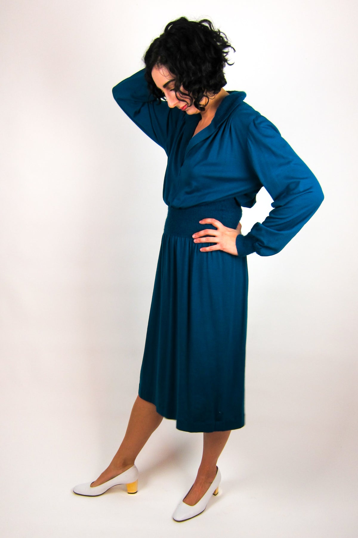 Teal Missoni Wool Knit Dress