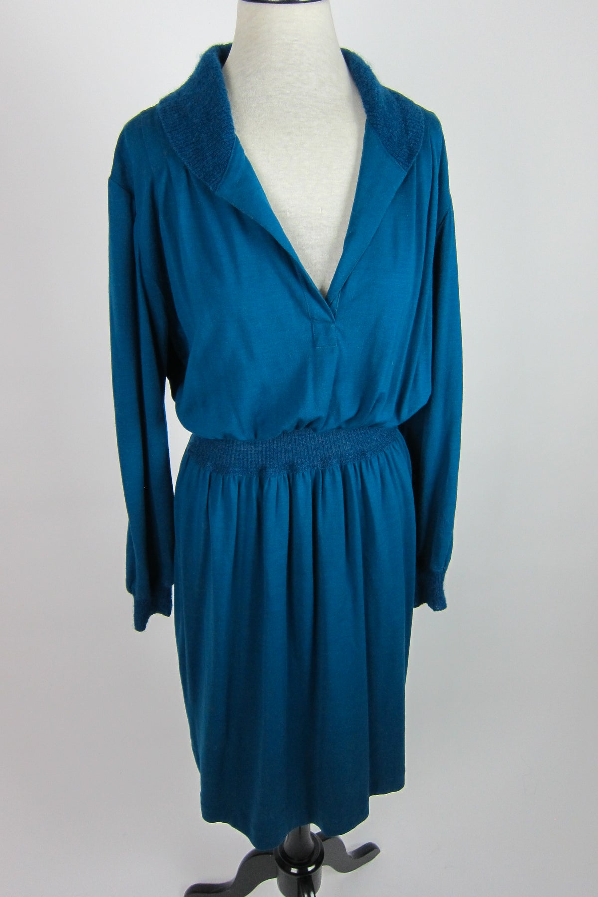 Teal Missoni Wool Knit Dress