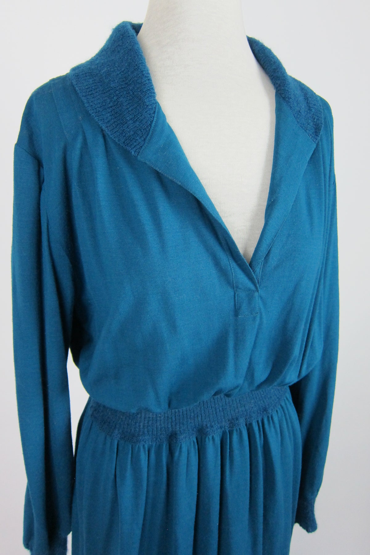 Teal Missoni Wool Knit Dress