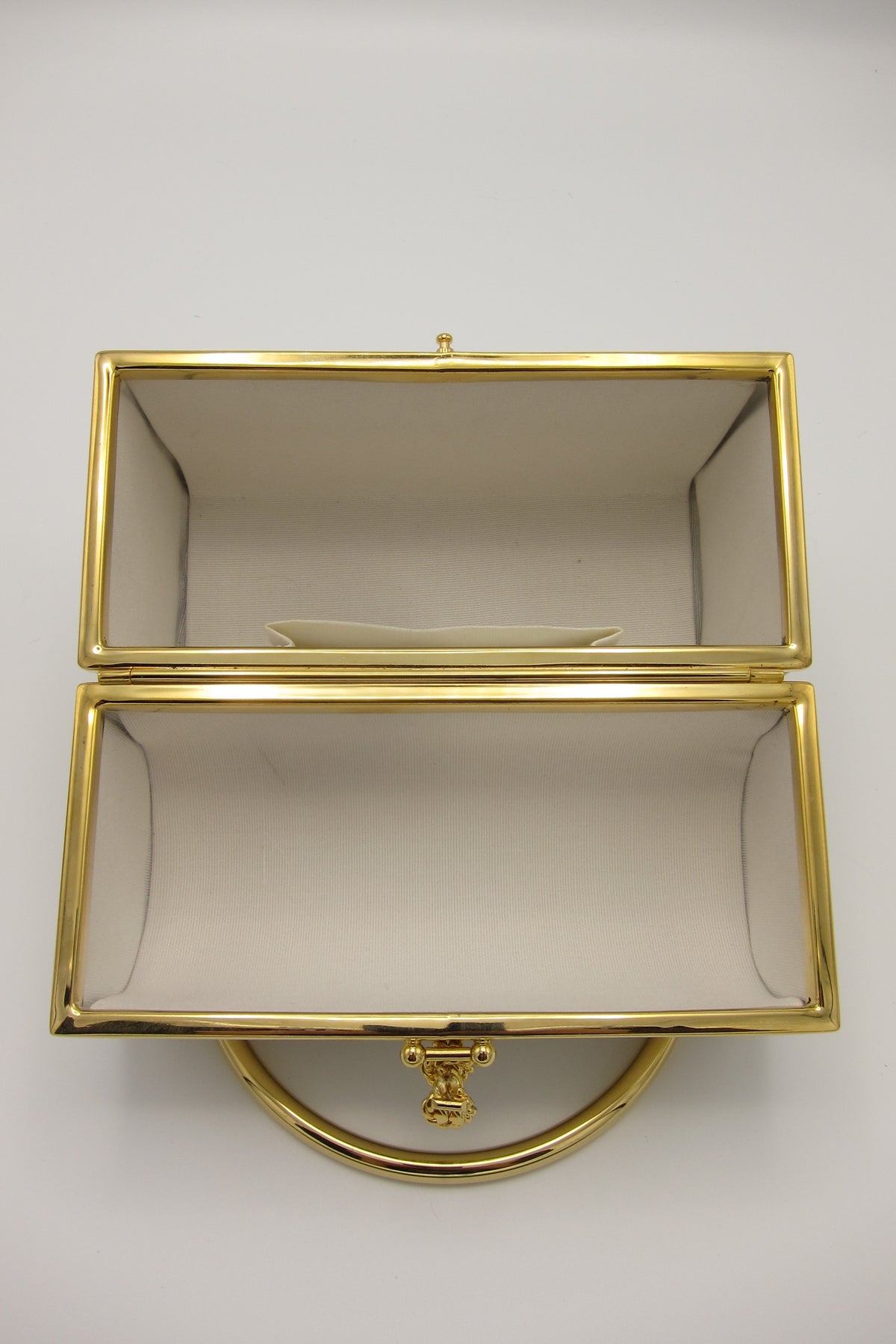 Vintage White and Gold Box Purse