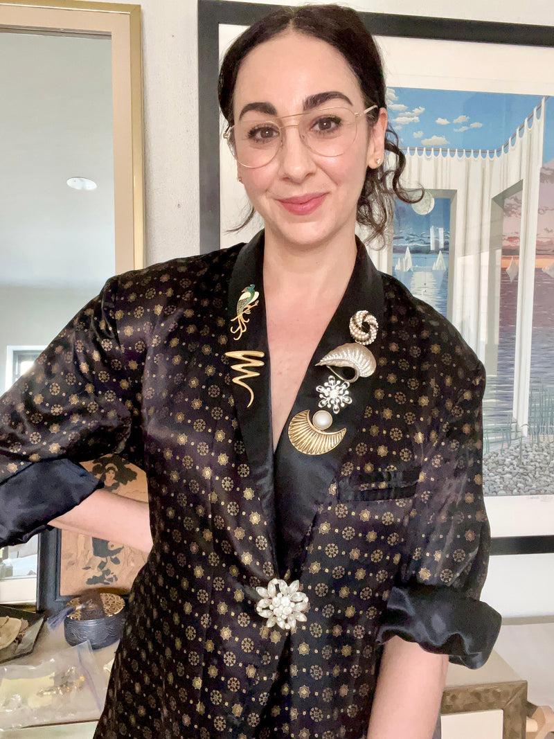 Creative Brooch Styling