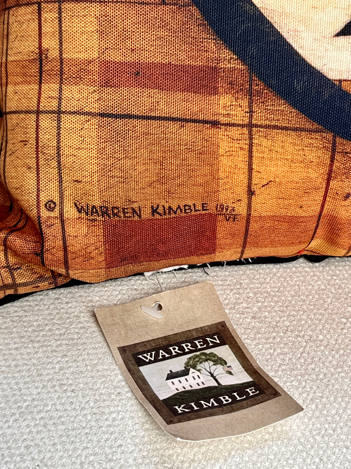 Vintage Cat Throw Pillow by Warren Kimble