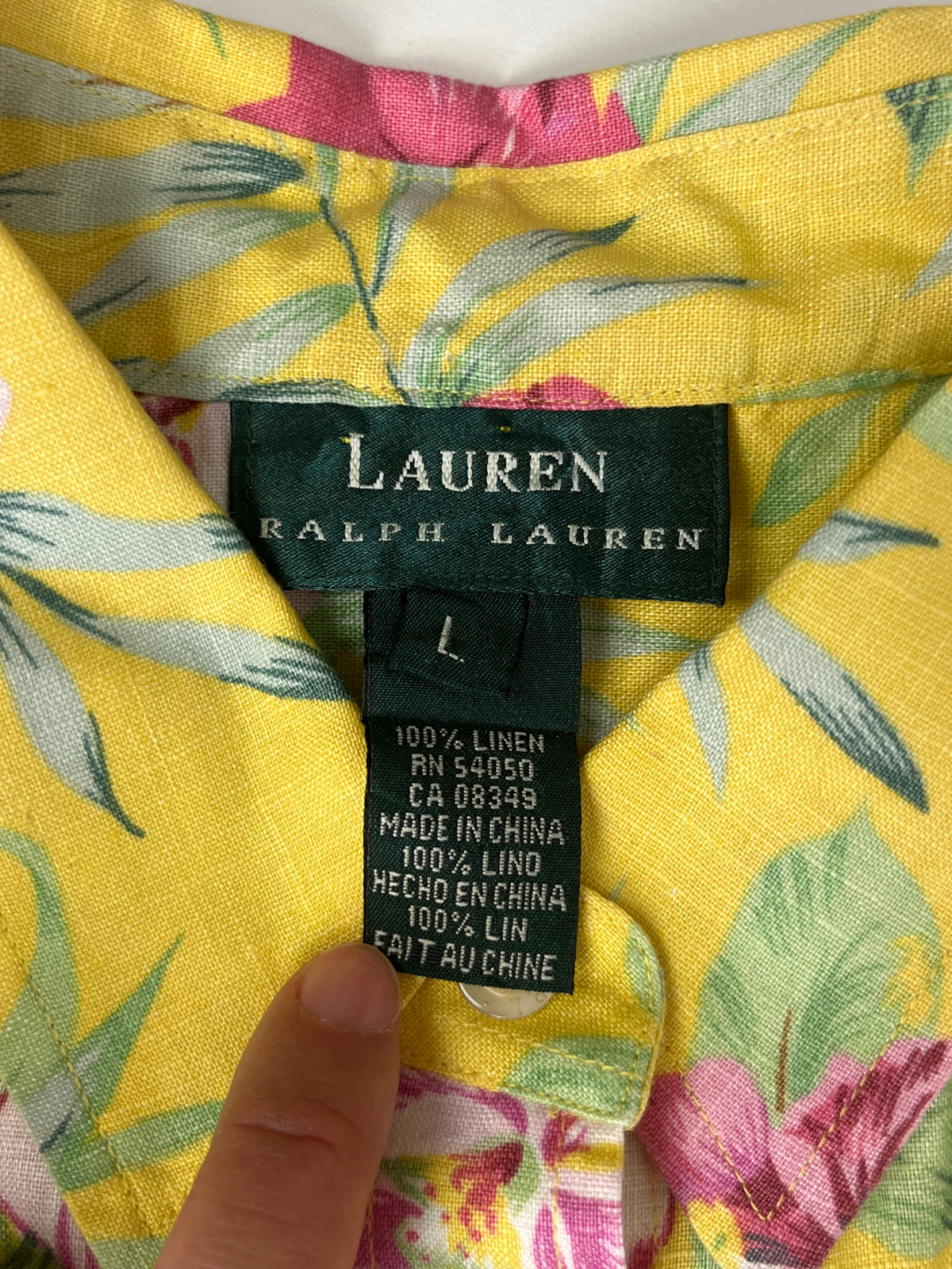 Vintage Floral Linen 2-Piece Set by Ralph Lauren