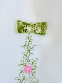 Vintage 1960s Floral Embroidered Dress