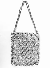 Vintage Silver Chain Mail Bag