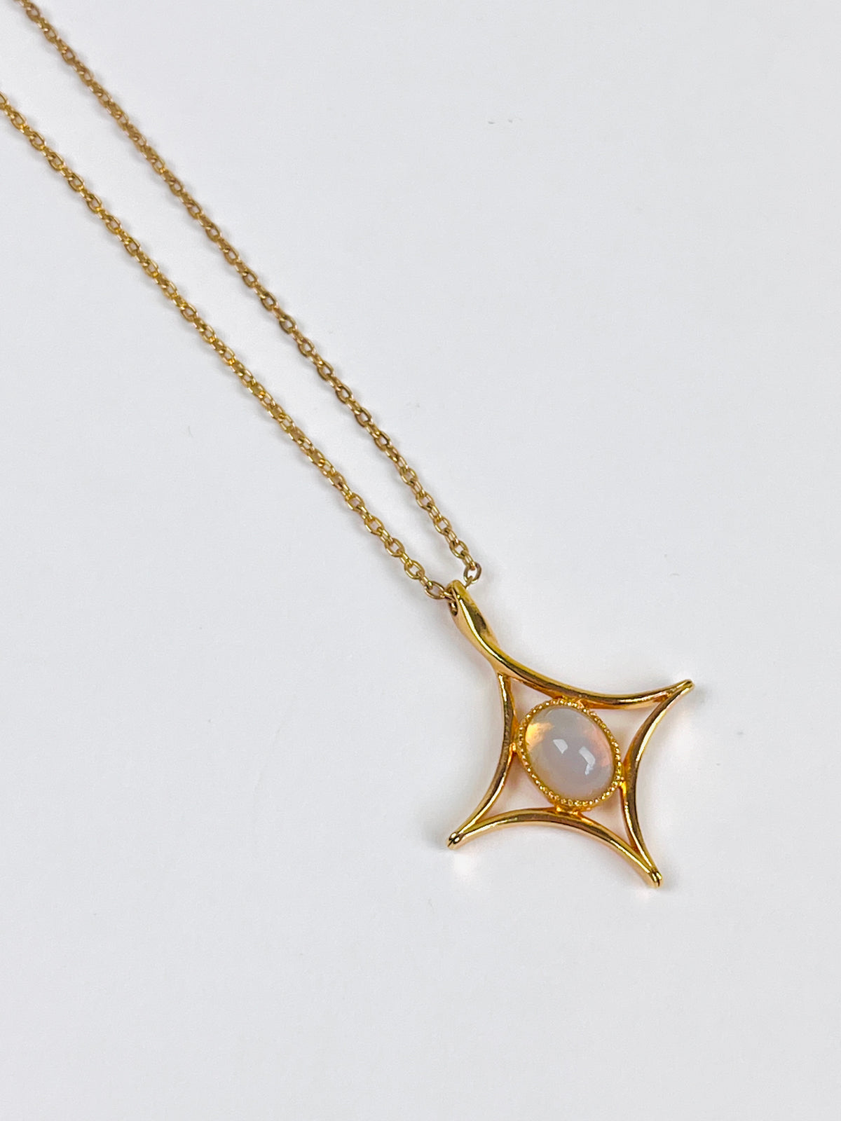 Vintage Faux Opal Necklace