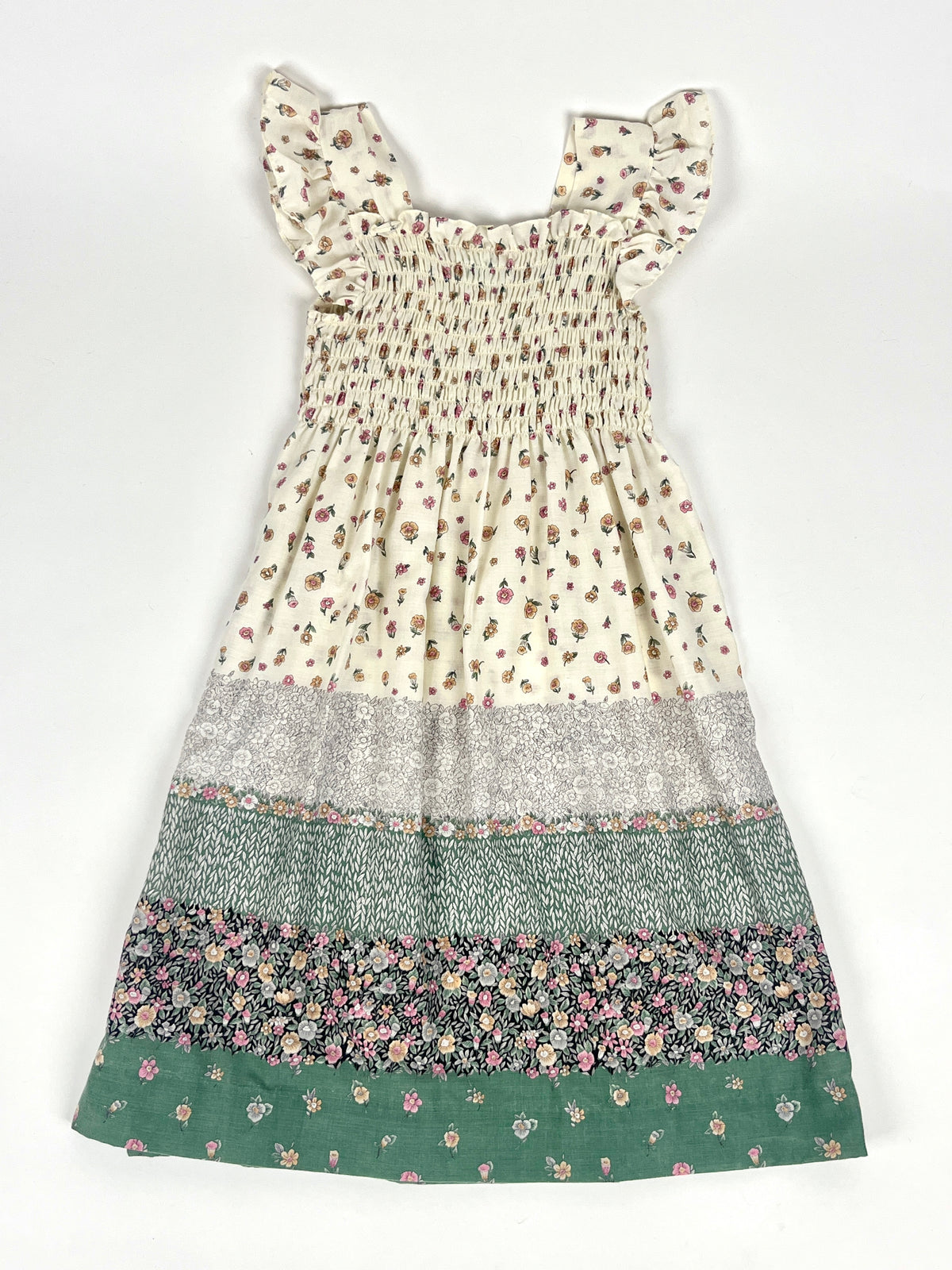 Vintage 1980s Floral Girls Dress