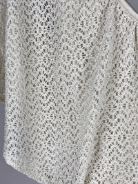 Vintage 70s White Maxi Dress