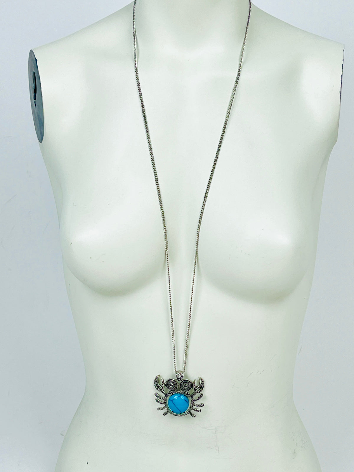 Vintage 1970s Cancer Crab Zodiac Necklace