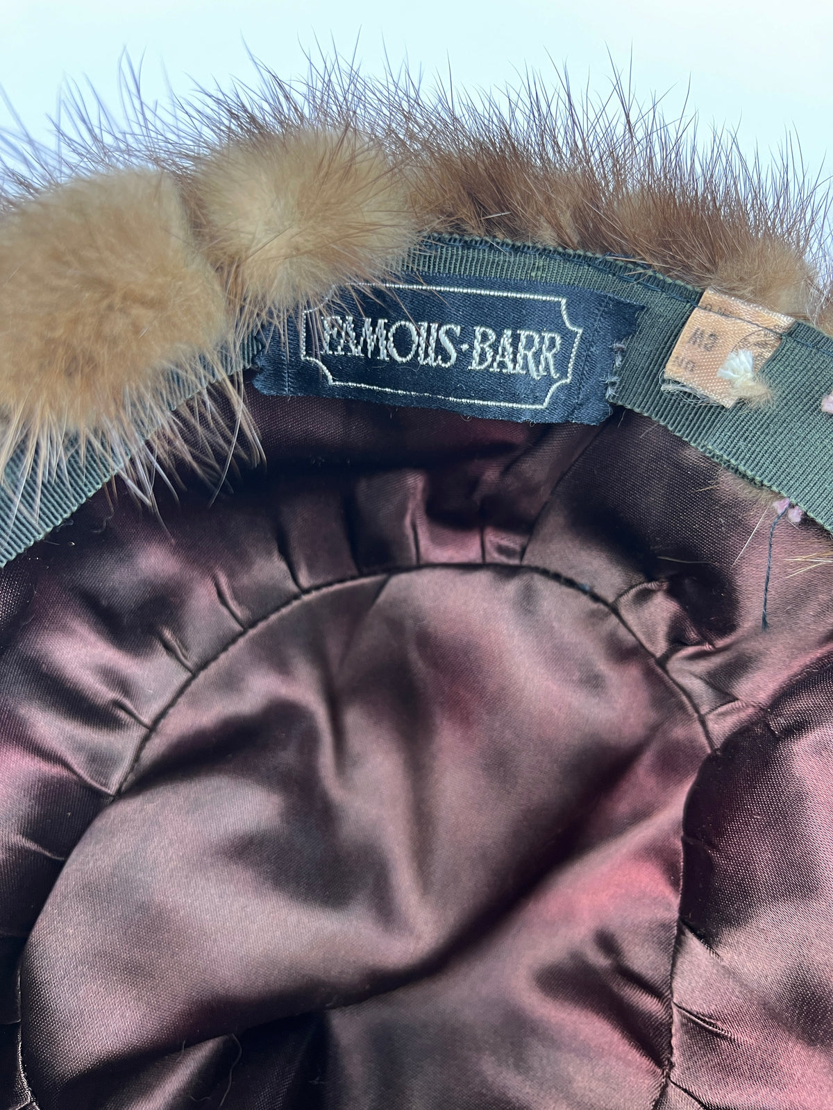 Vintage 60s Mink Fur Hat