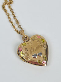 Vintage 14k Gold-Filled Engraved “Mom” Locket