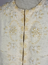 Vintage Beaded Angora & Wool Sweater
