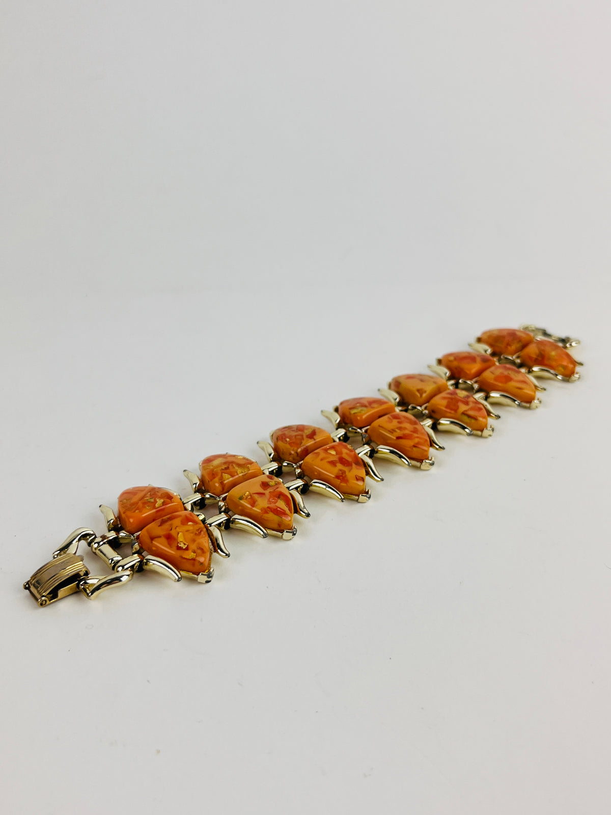 Vintage Orange Confetti Bracelet