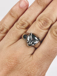 Vintage Sterling Cat Face Ring