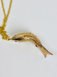 Vintage 1970s Articulated Fish Necklace
