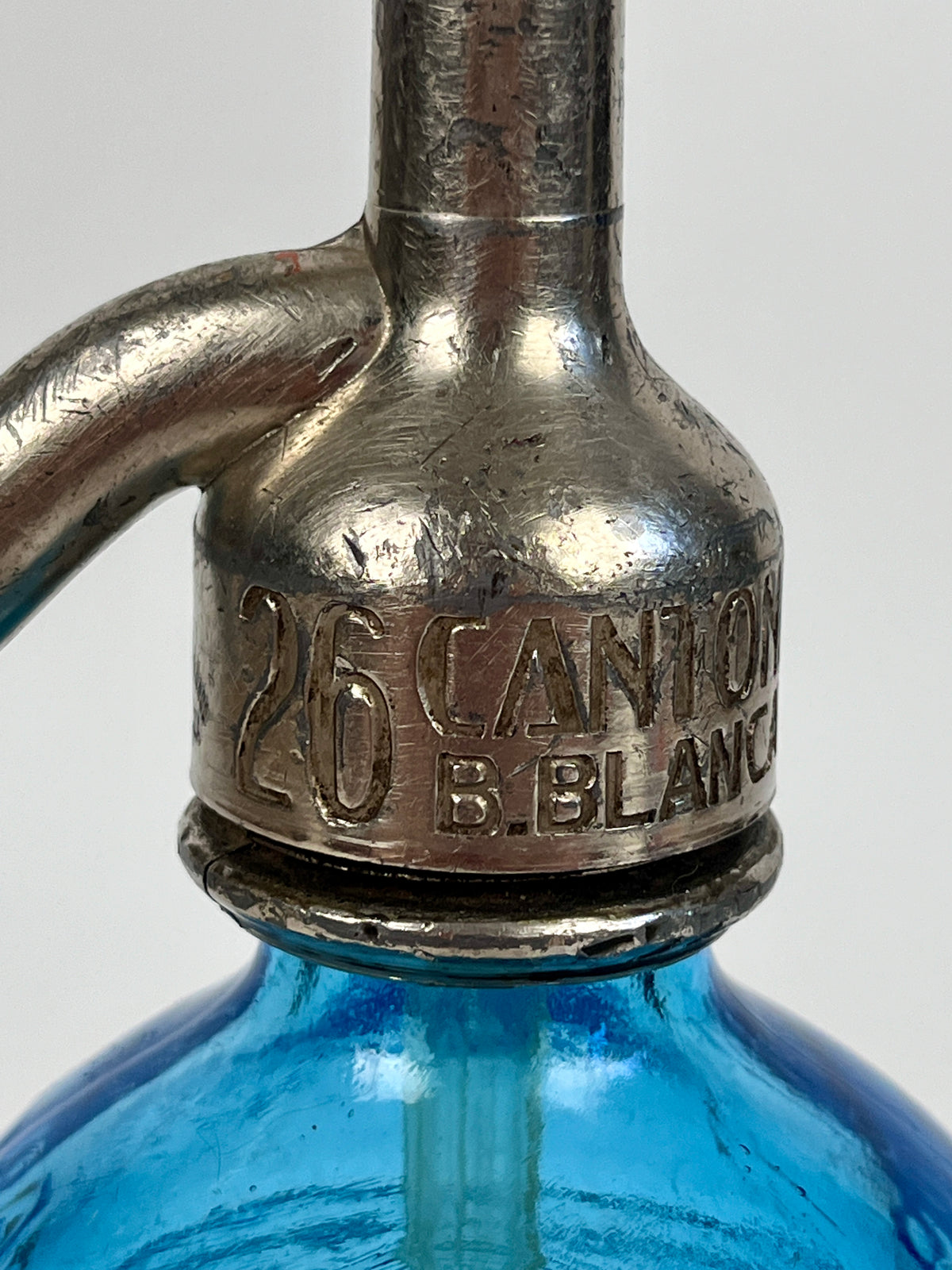 Vintage Art Deco Argentine Glass Seltzer Bottle