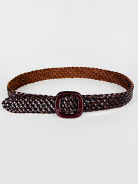 Vintage Italian Braided Leather Belt