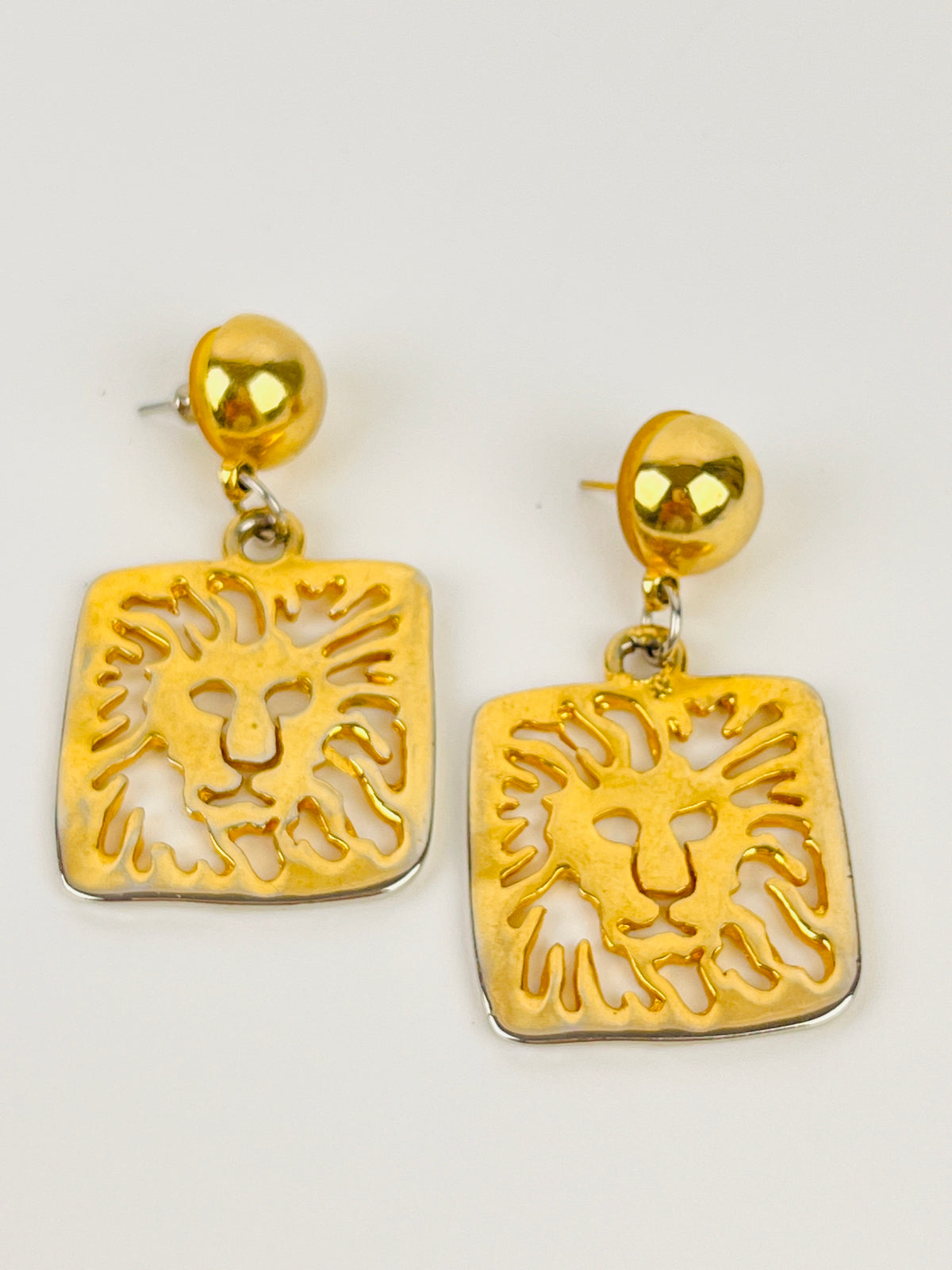 Vintage Anne Klein Lion Earrings