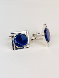 Vintage Lapis Stone Cufflinks