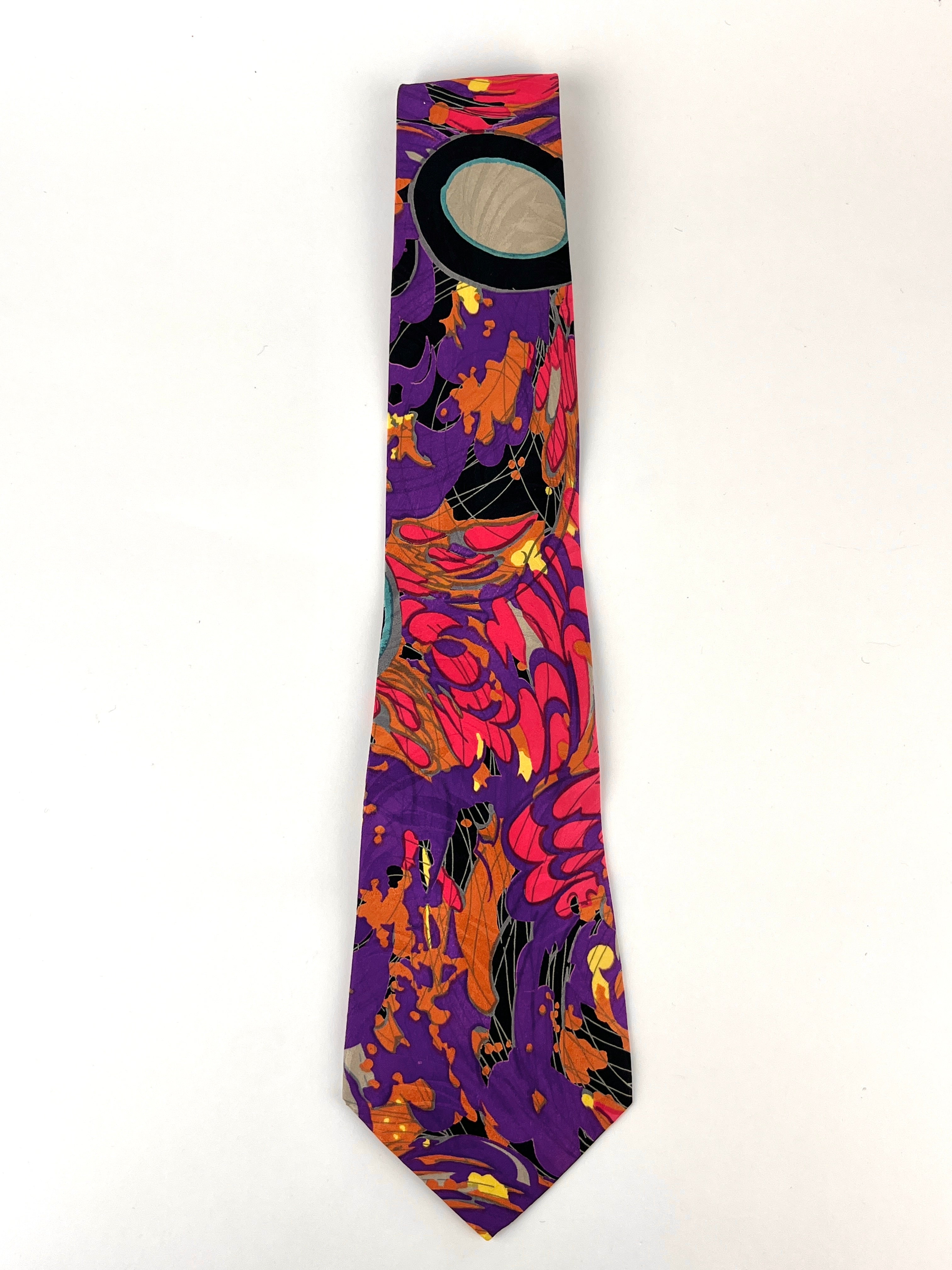 Brioni high quality Mens Silk Tie Multicolor Floral Purple Multicolor Classic Made In Italy