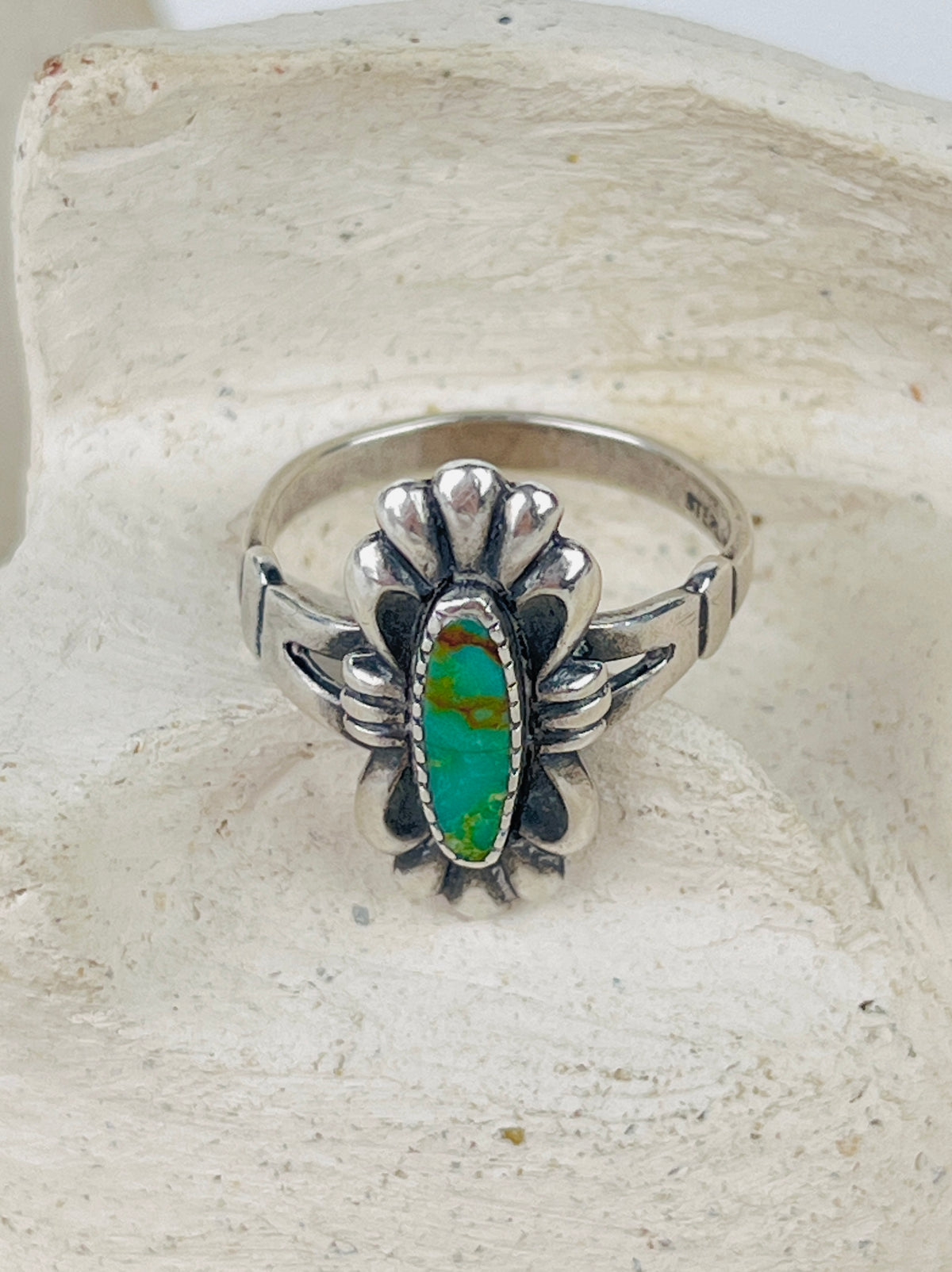 Vintage Don Lucas Turquoise Sterling Ring