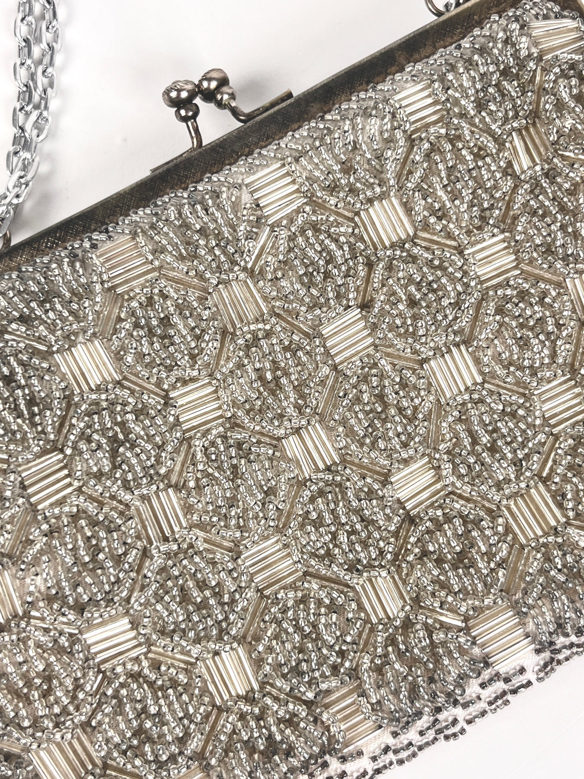 Vintage 1960s Beaded Handbag