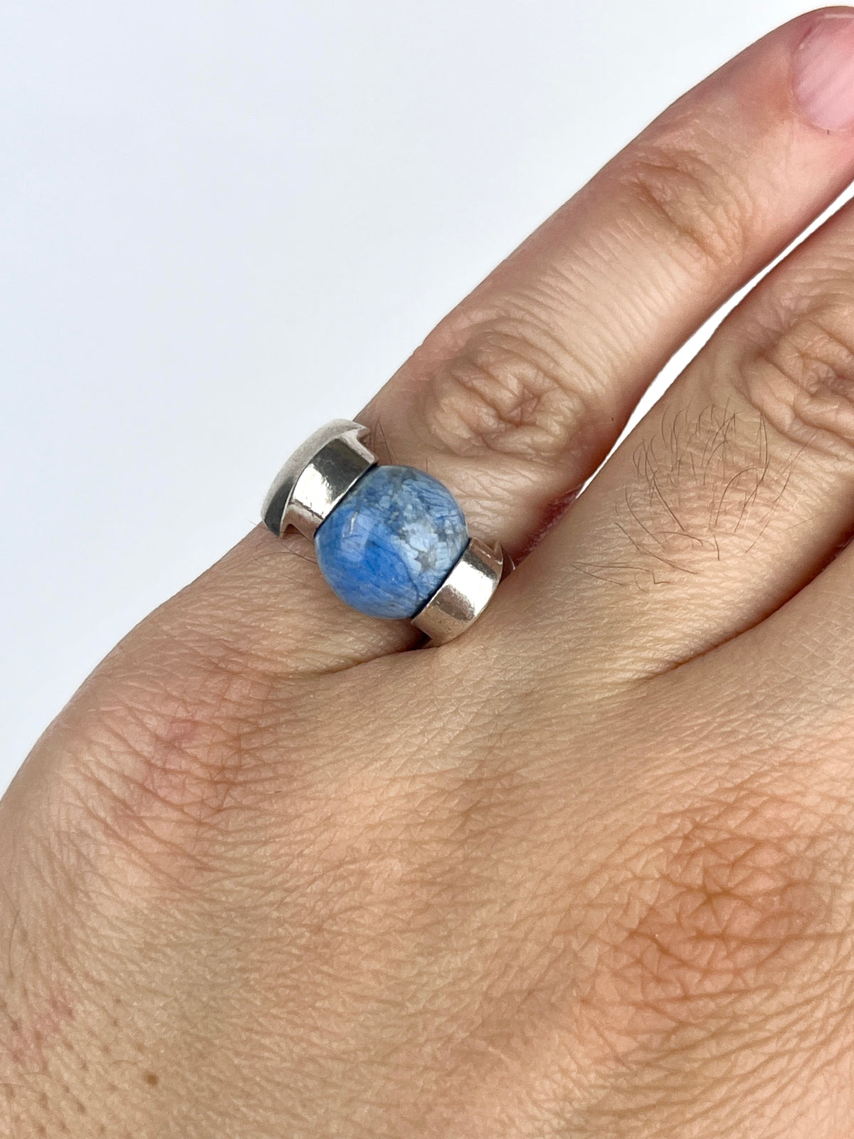 Vintage Sterling Ring with Interchangeable Stones