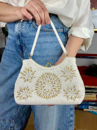 Vintage 1960s Beaded Handbag