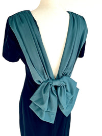 Vintage Deep Green Velvet Gown