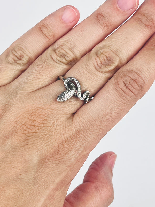 Vintage Sterling Snake Ring