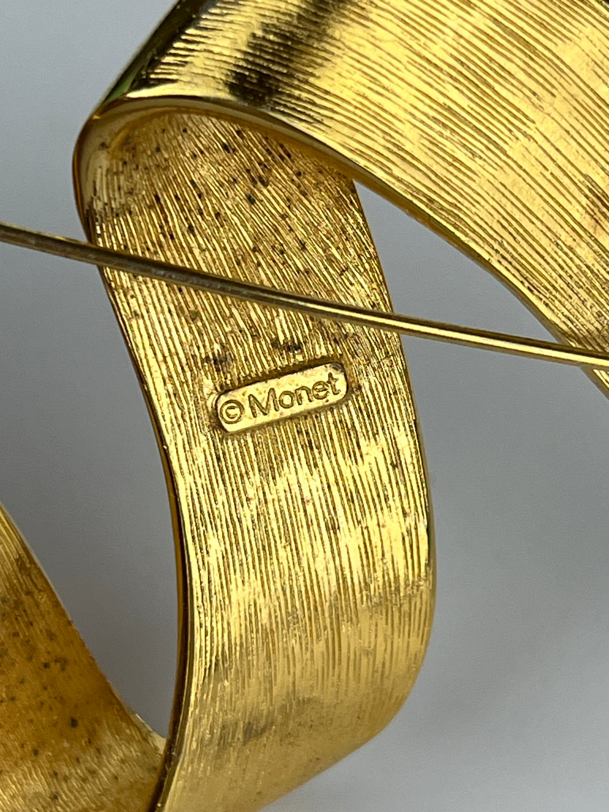 Vintage Gold Tone Monet Brooch