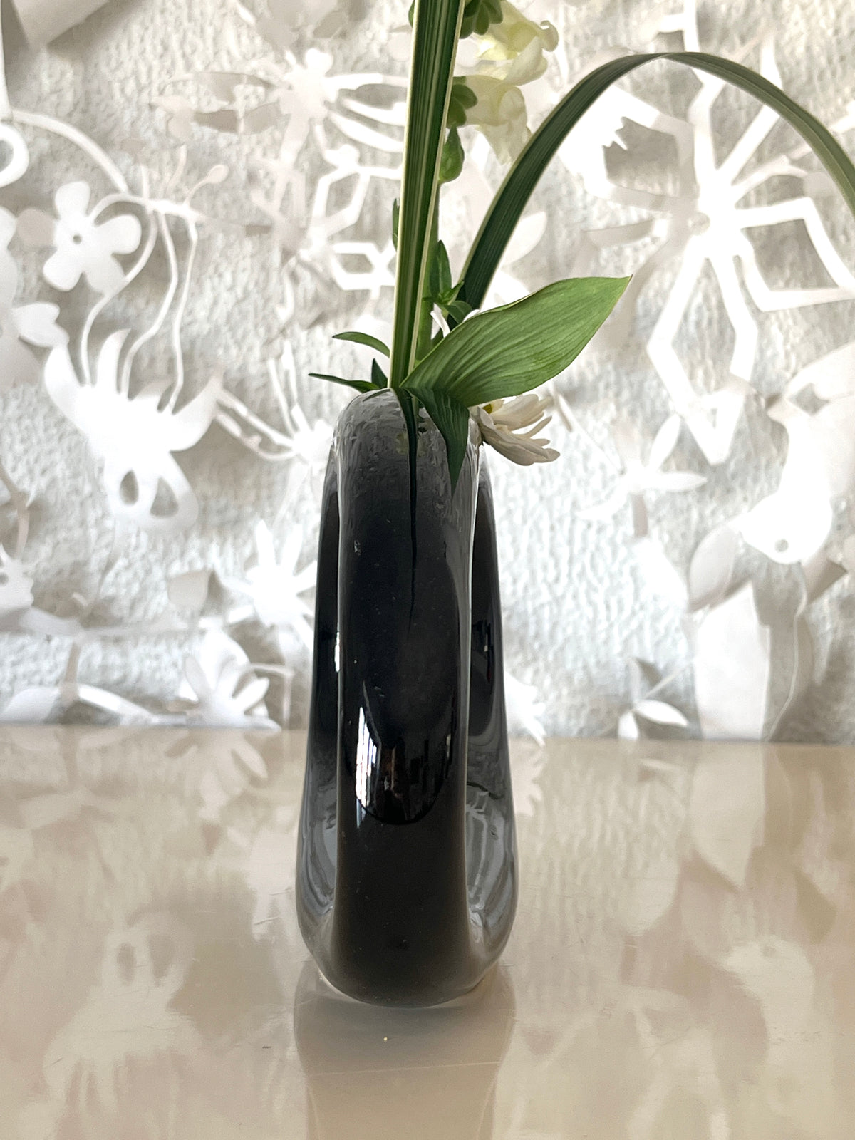 Vintage MCM Japanese Modernist Ikebana Vase by Toyo