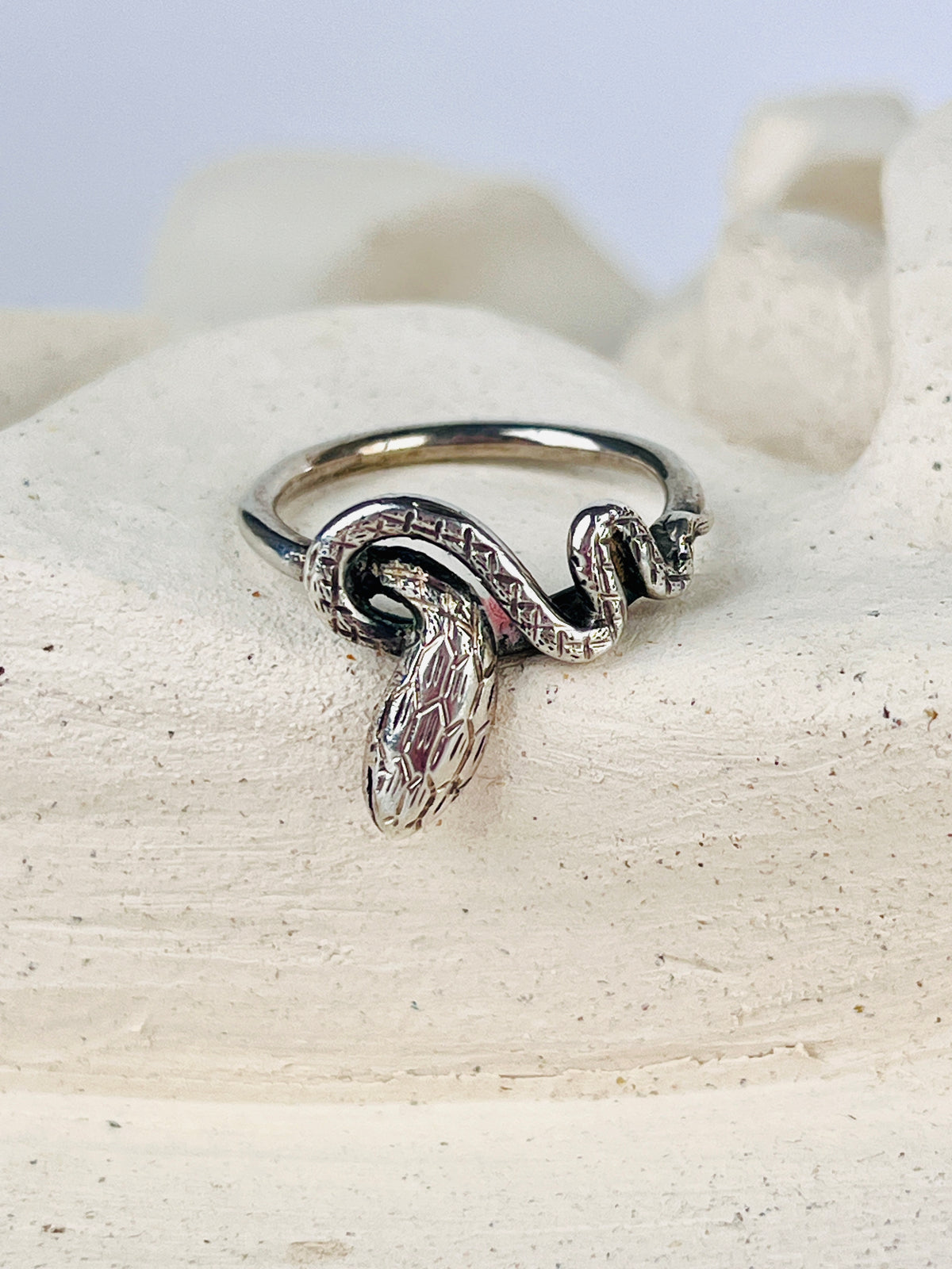 Vintage Sterling Snake Ring