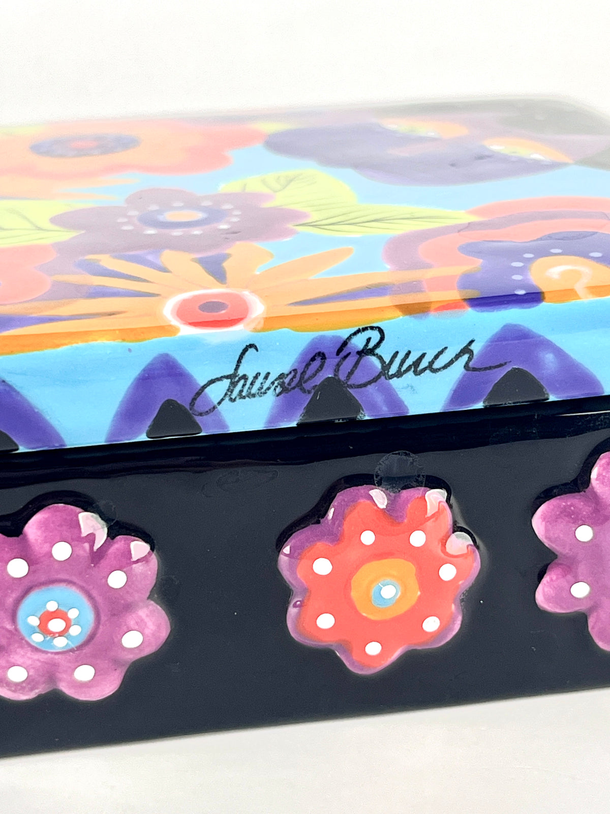 Vintage Laurel Burch Lidded Box