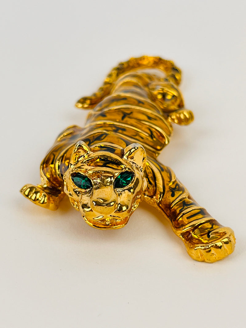 Large Vintage Tiger Brooch