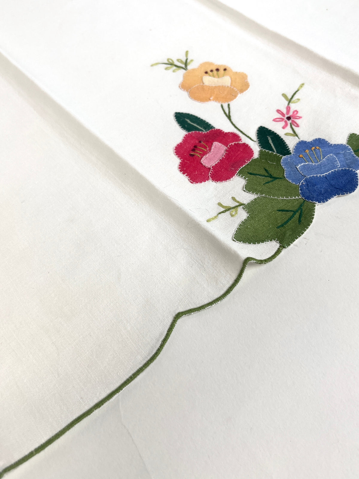 Vintage Floral Linen Guest Towel