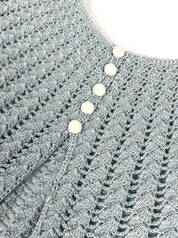 Vintage Baby Silk Cardigan, Hat, & Booties Set