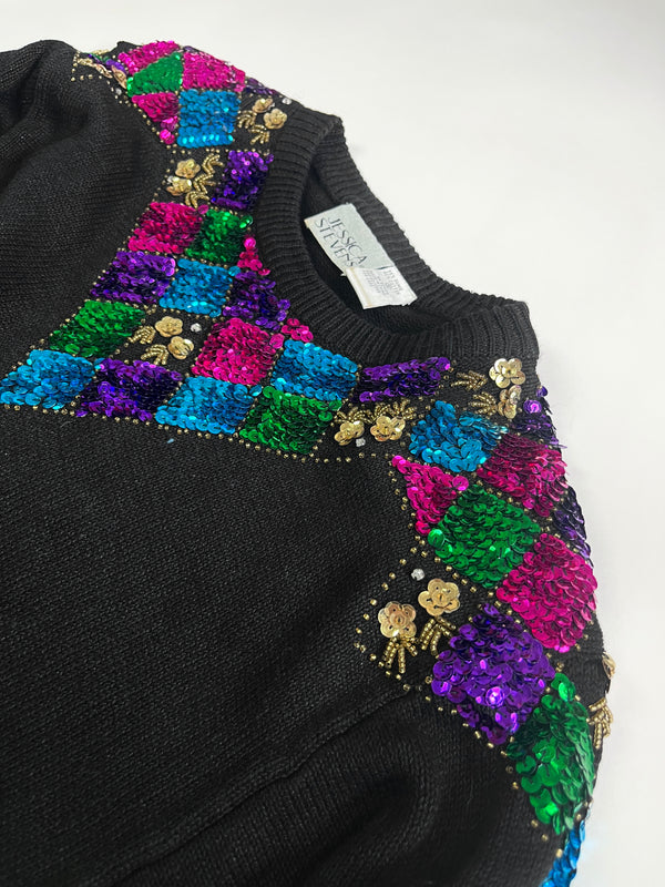 Vintage Sequin Sweater