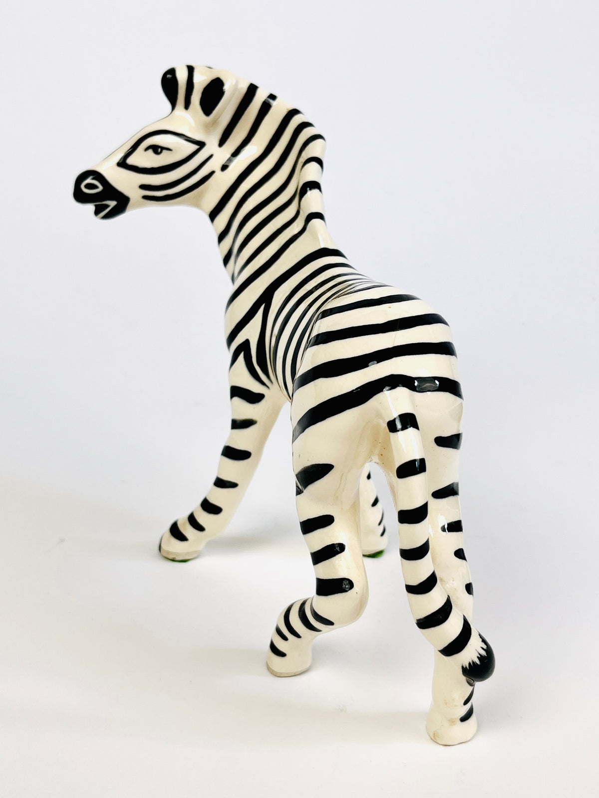 Vintage Handcrafted Ceramic Zebras by Robert Simmons