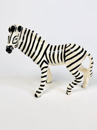 Vintage Handcrafted Ceramic Zebras by Robert Simmons