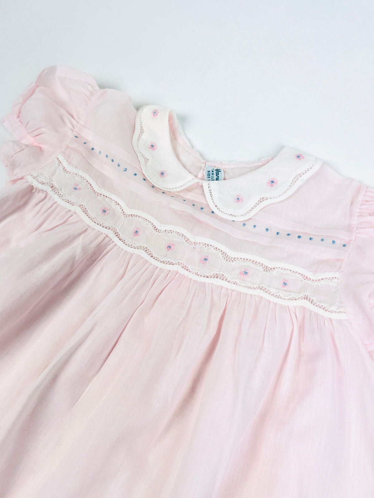 Vintage 1960s Handmade Baby Dress