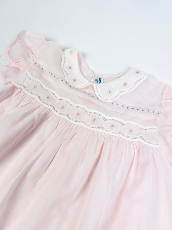 Vintage 1960s Handmade Baby Dress