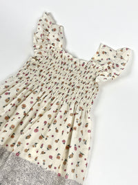 Vintage 1980s Floral Girls Dress